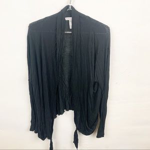 Ambiance Apparel l Black Plus Size Cardigan
